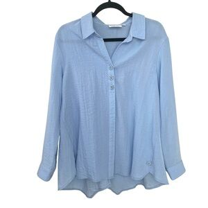 Habitat Blue Oversized Blouse Large